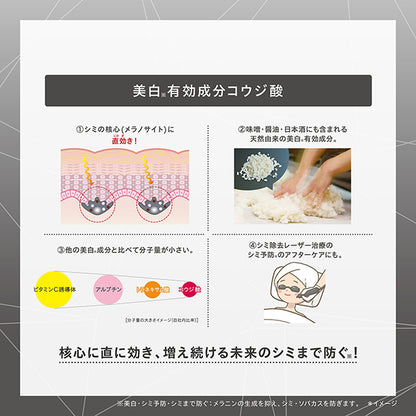 ONE BY KOSE Melano Shot W Regular Size Limited Kit, 40ml, Mask 21ml (1 sheet), Green Floral