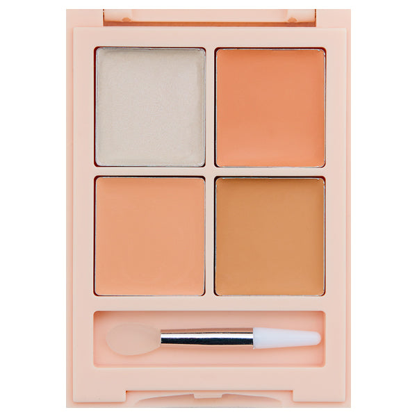 Kirei＆co. Tone Up & Cover Concealer Palette, 01 Pink Beige, 8g