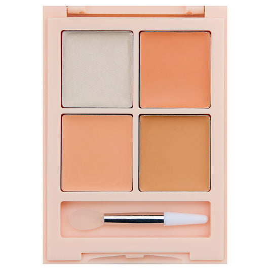 Kirei＆co. Tone Up & Cover Concealer Palette, 01 Pink Beige, 8g