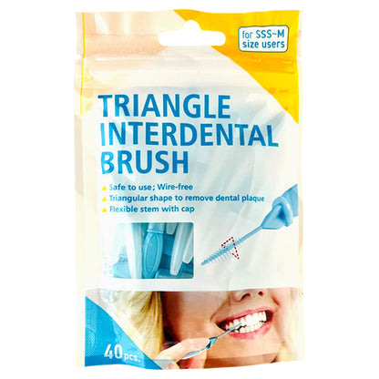 Dental Concepts Triangle Interdental Brush (Blue), 40pc
