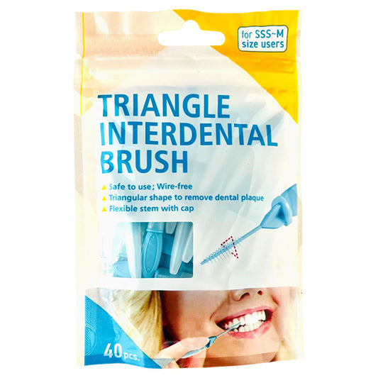 Dental Concepts Triangle Interdental Brush (Blue), 40pc