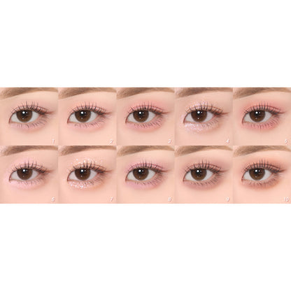 mude Shawl Moment Eyeshadow Palette, 04 Lilac Moment, 7g x 10 types