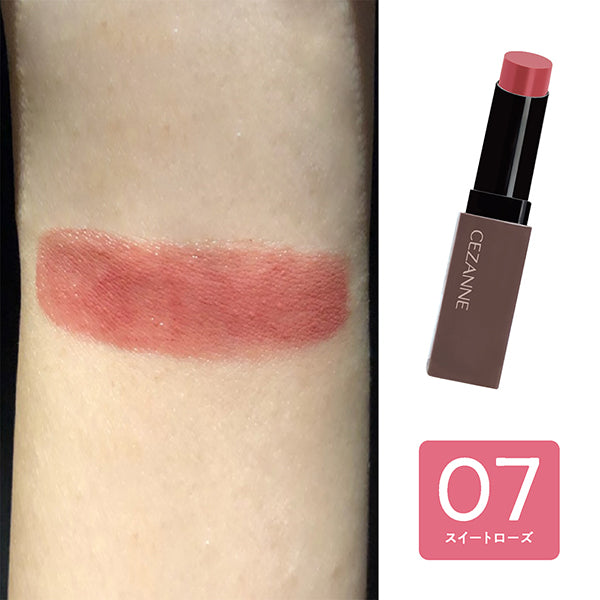 CEZANNE Lip Color Shield, 07 Sweet Rose, 3.7g