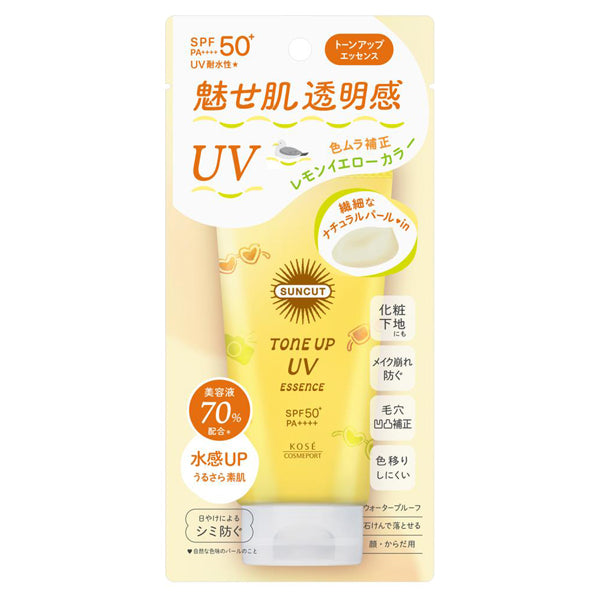 SUNCUT Tone Up UV Essence SPF50+ PA++++, 80g (Lemon Yellow)