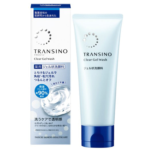 Transino Medicated clear gel wash, 110g, Moisturizing, Fragrance-free