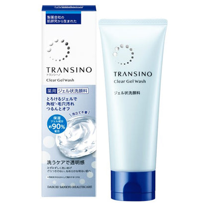 Transino Medicated clear gel wash, 110g, Moisturizing, Fragrance-free