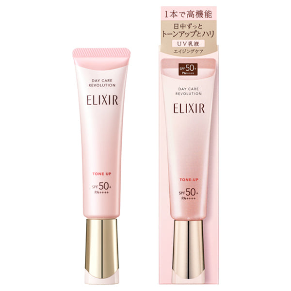 ELIXIR Day Care Revolution Tone-Up SP+aa SPF50, 35g (Quick Absorbing, Moist)
