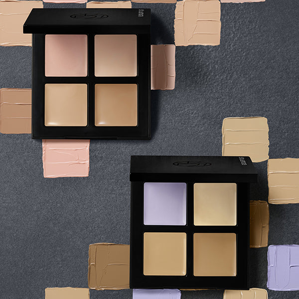 shu uemura Unlimited CCC Quad Concealer, Violet Mauve & Warm Beige, 1.5gx 4