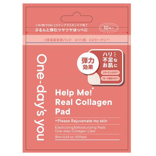 One Day's You Toner Pad Collagen Pad, 10 Sheets