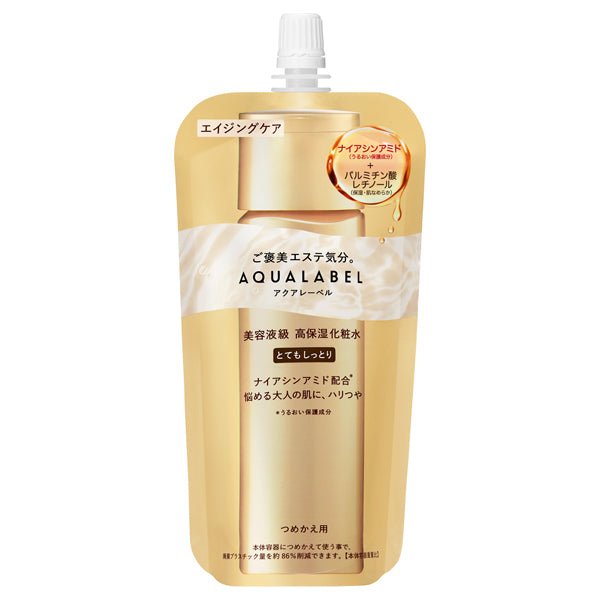 AQUALABEL Treatment Lotion Oil-In Very Moist Refill, 150ml (Rose Aqua)