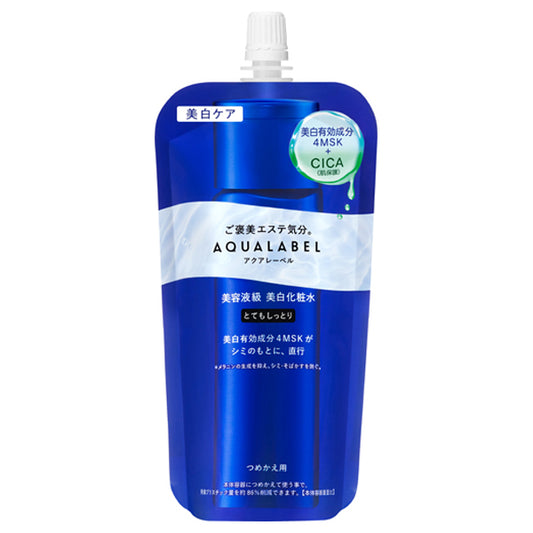 AQUALABEL Treatment Lotion Brightening Very Moist Refill, 150ml (Rose Aqua)