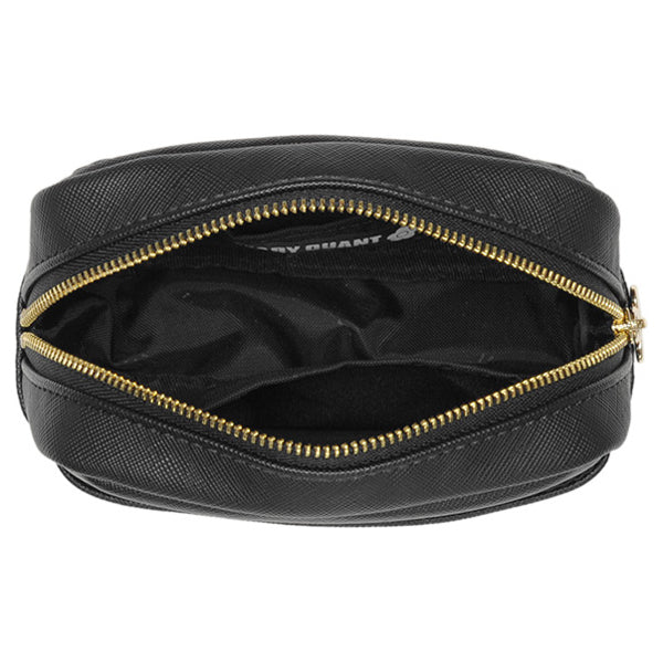 Mary Quant Simple Emboss Daisy Mini Pouch (Black)