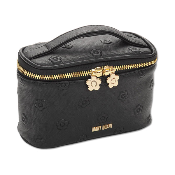 Mary Quant Simple Emboss Daisy Vanity (Black)
