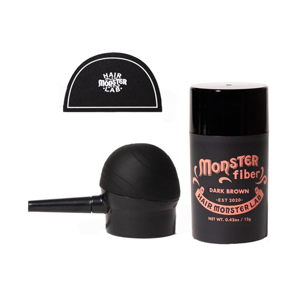 hair monster lab Monster Fiber (Dark Brown) No Spray, 12g