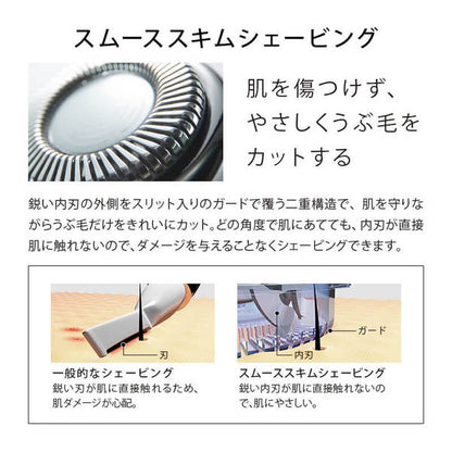 ReFa Skim Shaver Head, 2 pieces, Approx. 20 x 20 x 7 mm (approx. 2.5 g each)