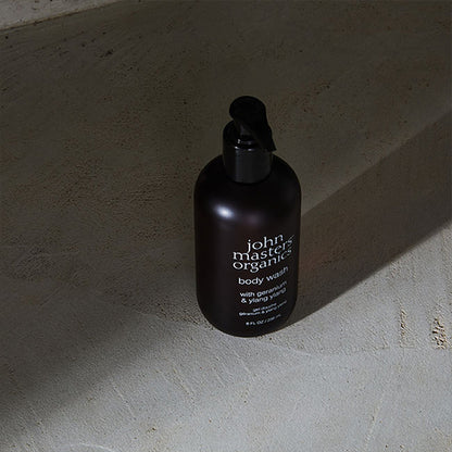 john masters organics G&Y Body Wash, 236ml, Geranium & Ylang Ylang