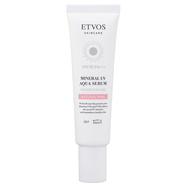 ETVOS Mineral UV Aqua Serum, SPF35 PA+++, Natural Pink, 30g