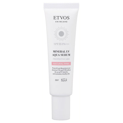 ETVOS Mineral UV Aqua Serum, SPF35 PA+++, Natural Pink, 30g