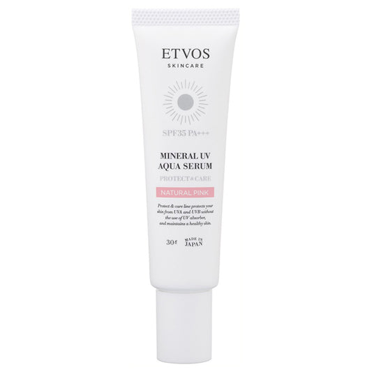 ETVOS Mineral UV Aqua Serum, SPF35 PA+++, Natural Pink, 30g