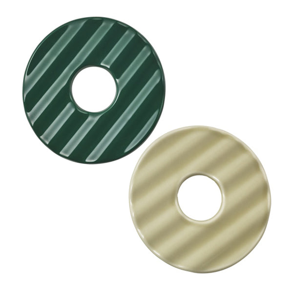 Pororoca Soap Dish Hasami-yaki (Forest Green), 10cm