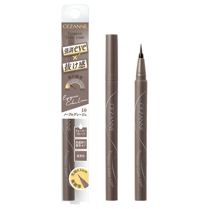 CEZANNE Eyegenic Color Liner, 10 Noble Greige, 0.4ml