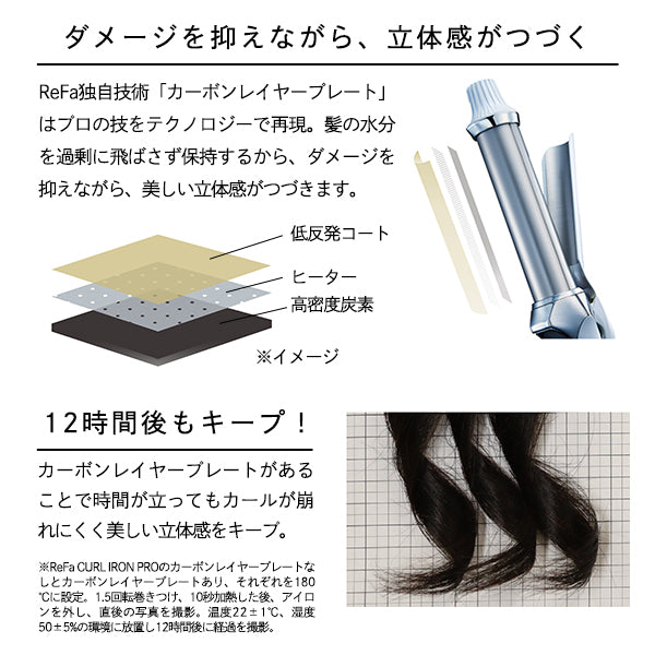 ReFa Curl Iron Pro 26 White + ReFa Shopper Set