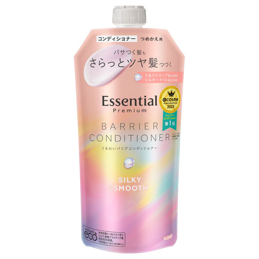Essential Premium Moisture Barrier Conditioner Silky & Smooth, Refill, 340ml, Floral Luxe Scent
