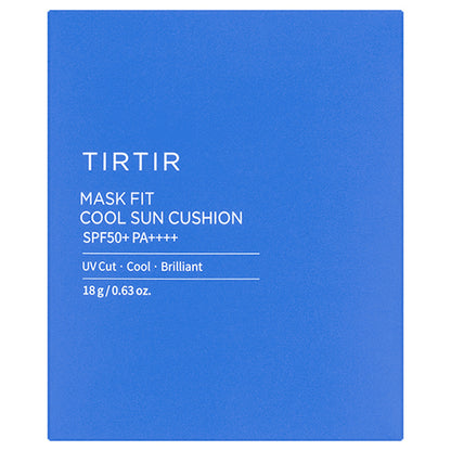 TIRTIR MASK FIT COOL SUN CUSHION, SPF50+ PA++++, 18g, Light