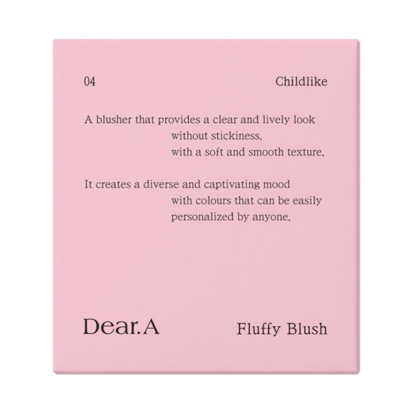 Dear.A Fluffy Blush, 04 Childlike, 1.8g