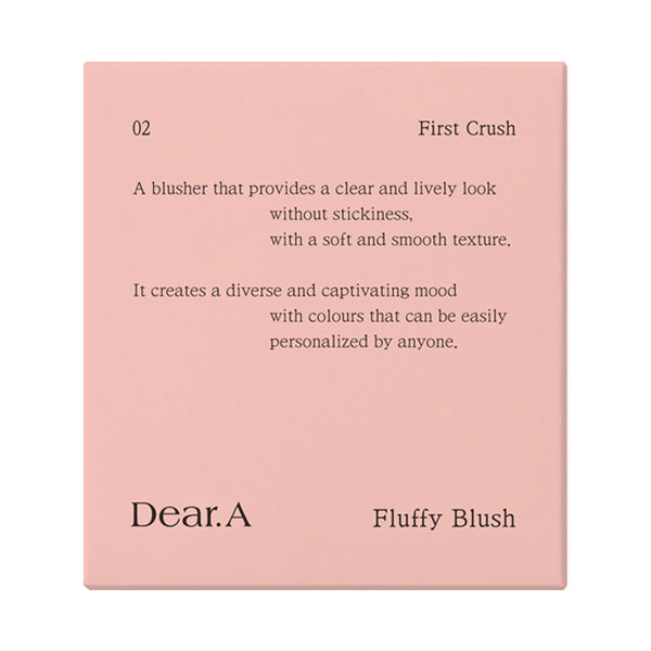 Dear.A Fluffy Blush, 02 First Crush, 1.8g