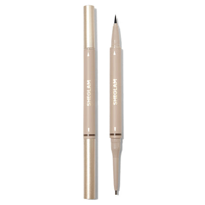 SHEGLAM Brow On Demand 2-in-1 Brow Pencil (Taupe)