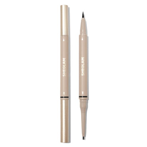 SHEGLAM Brow On Demand 2-in-1 Brow Pencil (Chocolate)