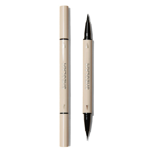 SHEGLAM Multitask Line & Detail Eyeliner (Black), 0.4ml + 0.3ml