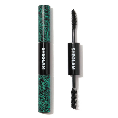 SHEGLAM All-In-One Volume & Length Mascara Waterproof (Black), 4g x 2