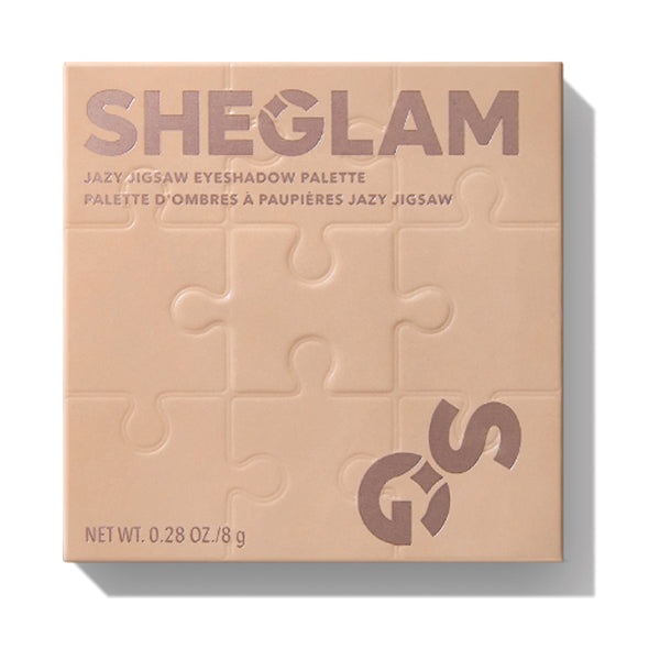 SHEGLAM Jigsaw Eyeshadow Palette (Hued in Nude), 8g