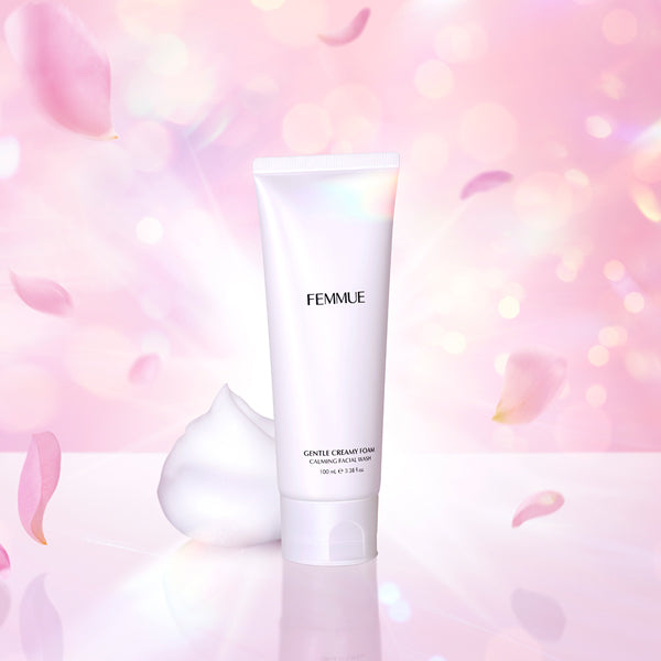 FEMMUE Gentle Creamy Foam Wash, 100ml, The noble scent of geranium and jasmine.