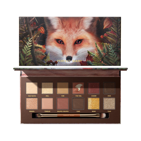 Perfect Diary Explorer 12-Color Animal Eyeshadow Palette (Red Fox)