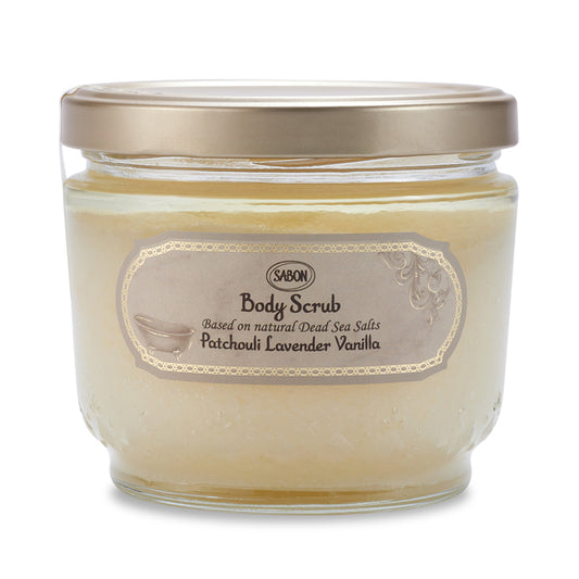 SABON Body Scrub Patchouli, Lavender, Vanilla, 600g, Patchouli, Lavender, Vanilla
