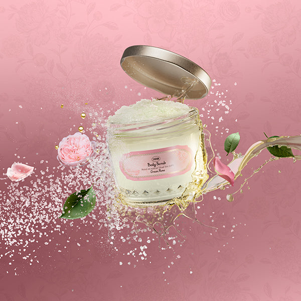 SABON Body Scrub Green Rose, 600g, Green Rose