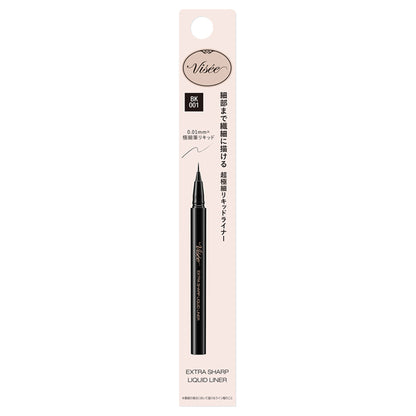 VISEE Extra Sharp Liquid Liner, BK001 Black, 0.4ml, Fragrance-free