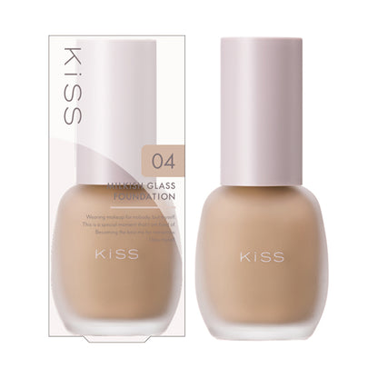 KiSS Milky Glass Foundation, SPF34 PA++, 04 Ocher, 30g