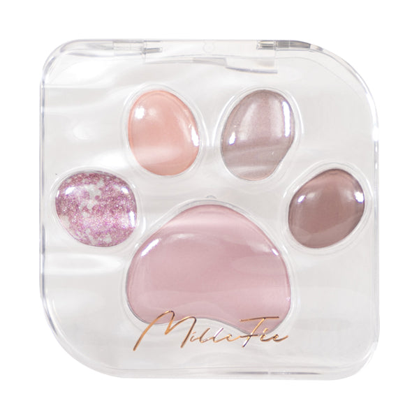 MilleFee Meowpaws Eyeshadow Palette, 01 Amaenbo, 7g