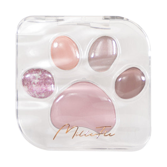 MilleFee Meowpaws Eyeshadow Palette, 01 Amaenbo, 7g