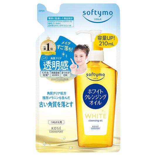 Softymo White Cleansing Oil, Refill, 210ml