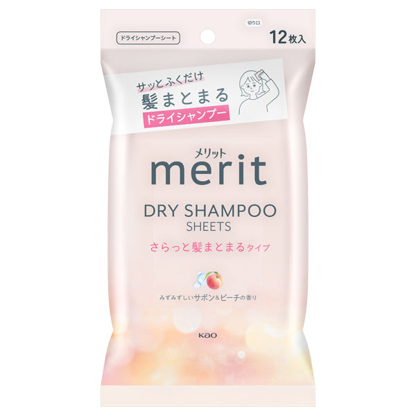 Dry shampoo sheets - smooth and manageable type, 12 sheets