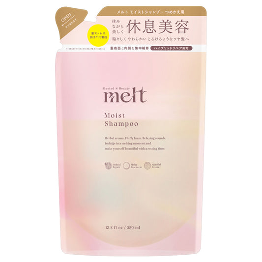 melt Moist Shampoo Refill, 380ml (Geranium & Lily of the Valley)