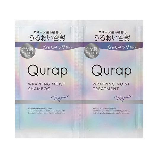 Qurap Wrapping Moist Shampoo & Treatment Sachet, 10ml, 10g