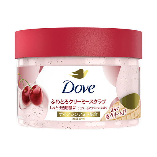Dove Fluffy Creamy Scrub Cherry & Apricot Milk, 298g (Cherry & Apricot Milk)
