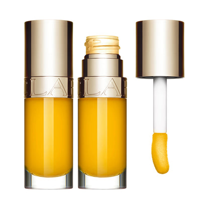 CLARINS Lip Comfort Oil, Limited Edition Color, 21 Joyful Yellow, 7ml