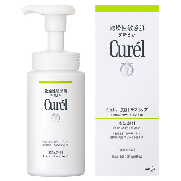 Curel Sebum Trouble Care Foaming Face Wash, 150ml